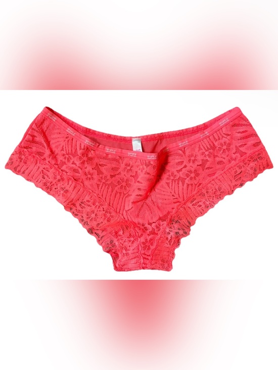 PINK Victoria's Secret Other - Victoria’s Secret PINK Coral Floral Lace Cheeky Panty Size S